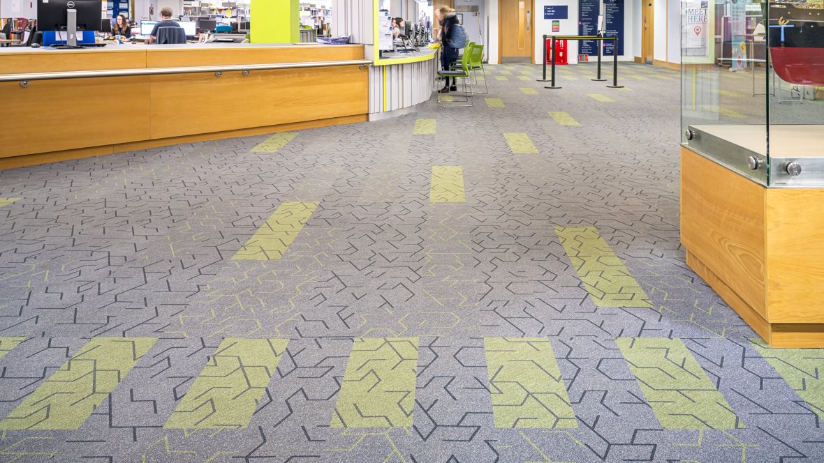 Strathclyde University Andersonian Library- Flotex Planks Triad